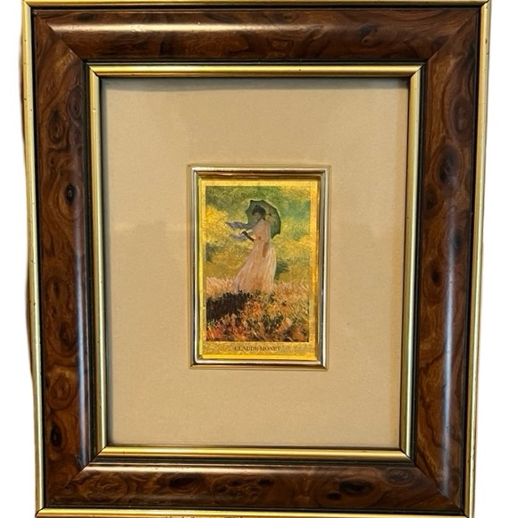Claude Monet chromolithography gold 23 carats, limited edition - Picture 2 of 4